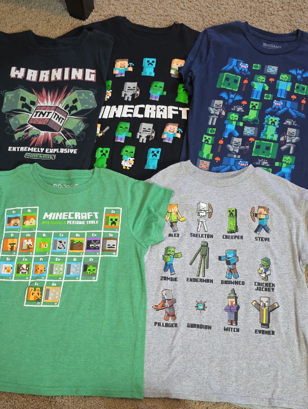 Kids' Graphic T-Shirts - Minecraft